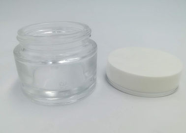 Empty 60g Transparent Plastic Cosmetic Jars For Skin Care Cream Packing