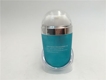 Eco Friendly Plastic Dual Chamber Bottle , Cosmetic Pump Bottle Round Shaped