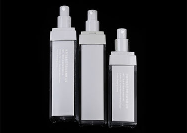 30ml 50ml Volume Square Acrylic Pump Bottle Cosmetic Packaging OEM Accepted