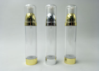 50ml Pp Airless Pump Bottles / Empty Foundation Bottle With Cosmetic Pump