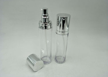 Round Cosmetic PETG Bottle 110ML / 130ML Plastic Material Silk Logo Printing