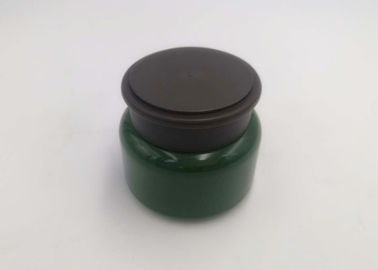 Les pots cosmétiques en plastique de double mur, pp vident la forme de cylindre de pots de maquillage