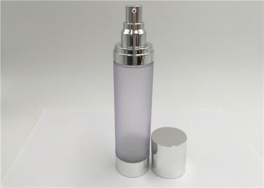 Bouteilles vides privées d'air de lotion de forme ronde avec l'emballage cosmétique de la pompe 100ml
