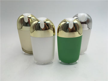 Bouteille acrylique vide de pompe de couleur faite sur commande, bouteilles privées d'air de pompe de lotion