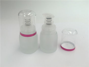 Bouteille vide en verre de base avec la pompe, bouteille 30ml de pompe de maquillage
