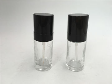 Pot en verre - bouteilles en verre claires gonflées de lotion avec la capacité en plastique de la pompe 30ml