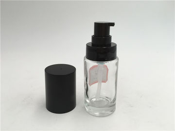 30ml vident les bouteilles en verre cosmétiques pour la crème, pompe en verre de Witn de bouteilles de lotion